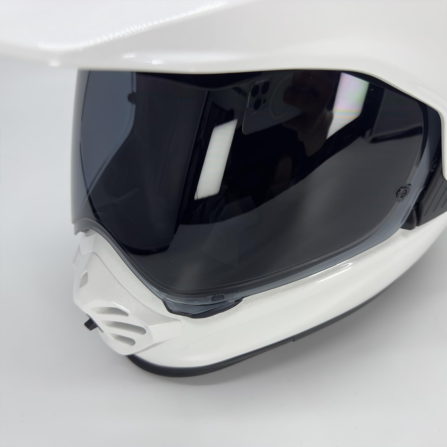 Amazon | JISYIWOWオートバイヘルメットシールド ミラー対応ヘルメッ